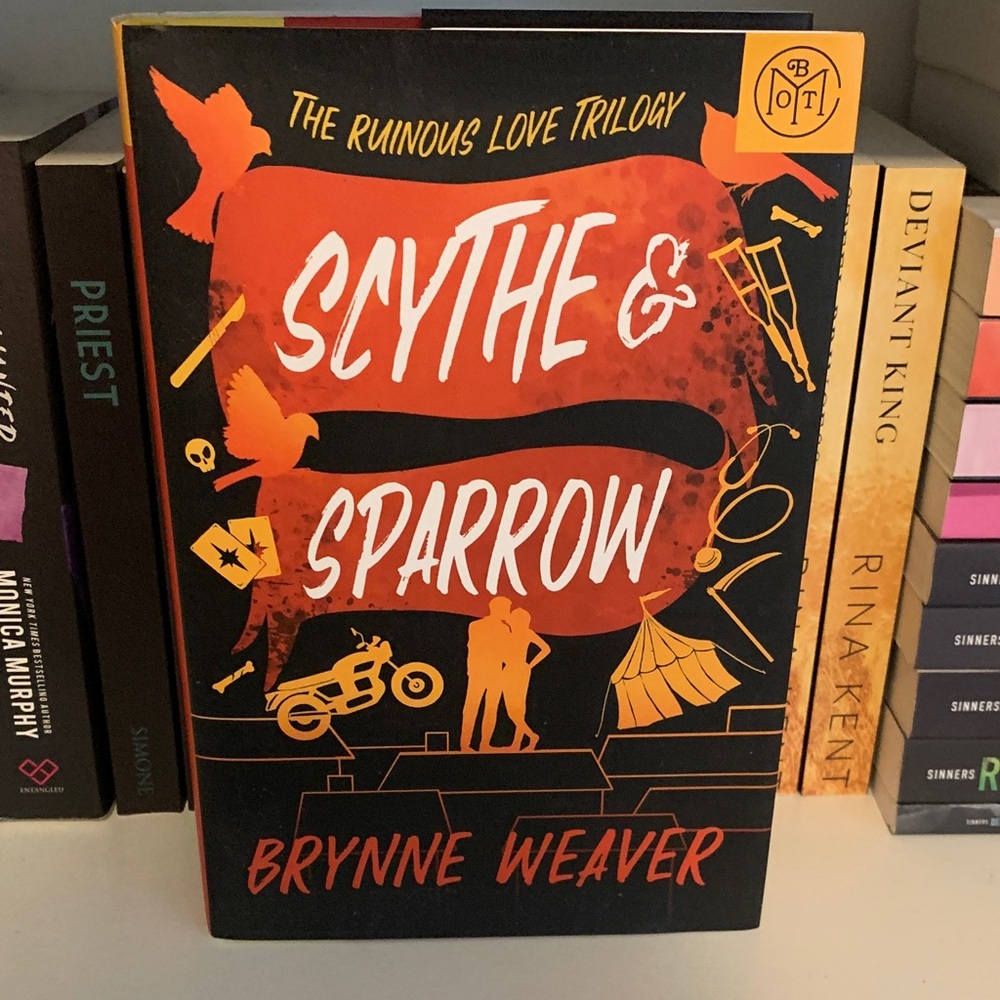 Scythe & Sparrow by Brynne Weaver - Black and Red Cover
